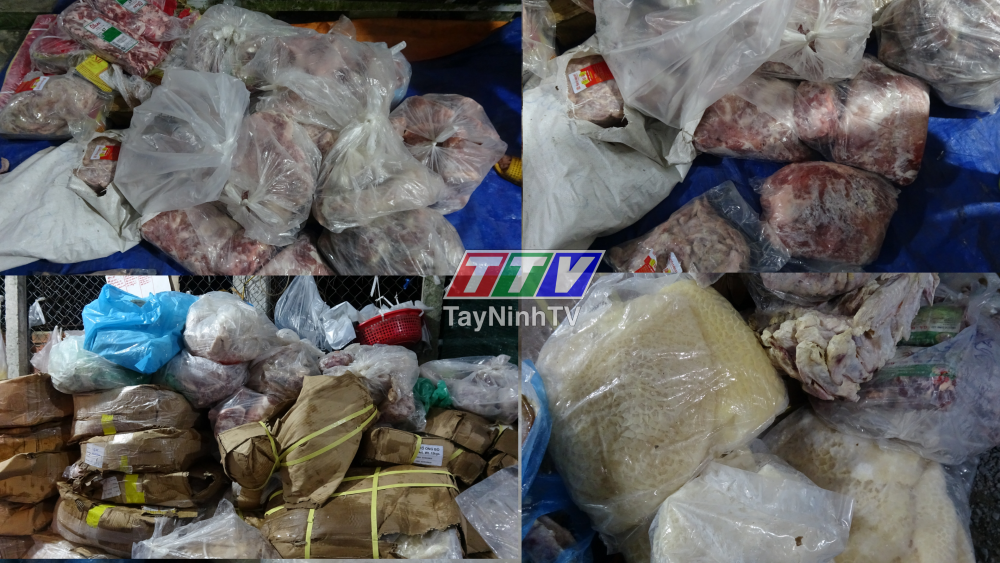 Thịt động vật đông lạnh không rõ nhãn hiệu, xuất xứ, hạn sử dụng Thịt động vật đông lạnh không rõ nhãn hiệu, xuất xứ, hạn sử dụng