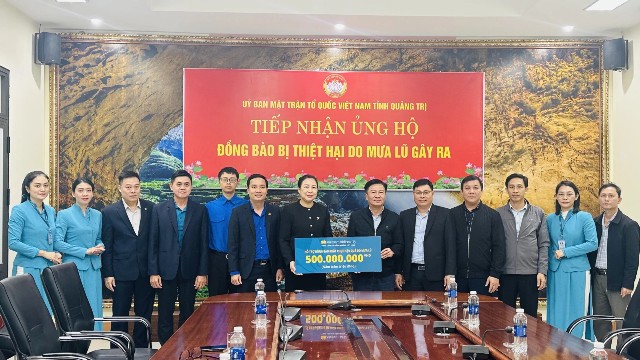 Ủy ban MTTQ Việt Nam tỉnh Quảng Trị tiếp nhận hỗ trợ khắc phục thiên tai