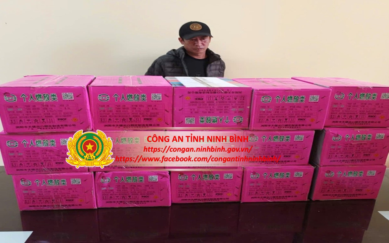 Công an Ninh Bình bắt giữ đối tượng tàng trữ 38kg pháo nổ Trung Quốc