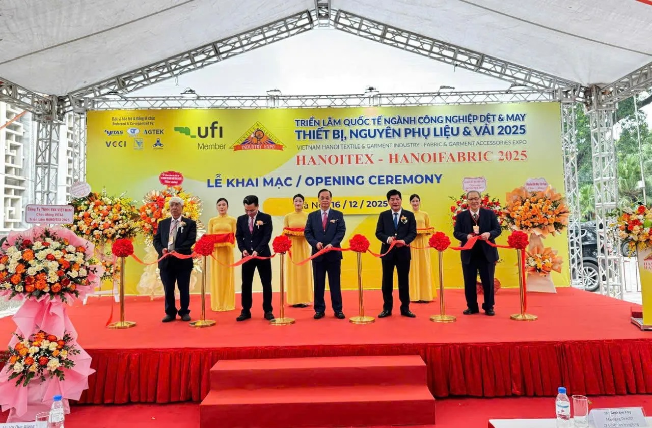 Khai mạc Triển l&atilde;m quốc tế Ng&agrave;nh C&ocirc;ng nghiệp Dệt May - Thiết bị, nguy&ecirc;n phụ liệu & Vải 2025