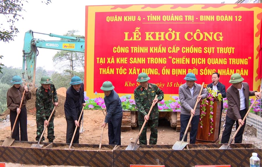 Quảng Trị quyết tâm hoàn thành công trình chống sạt lở ở Khe Sanh vào ngày 31/12