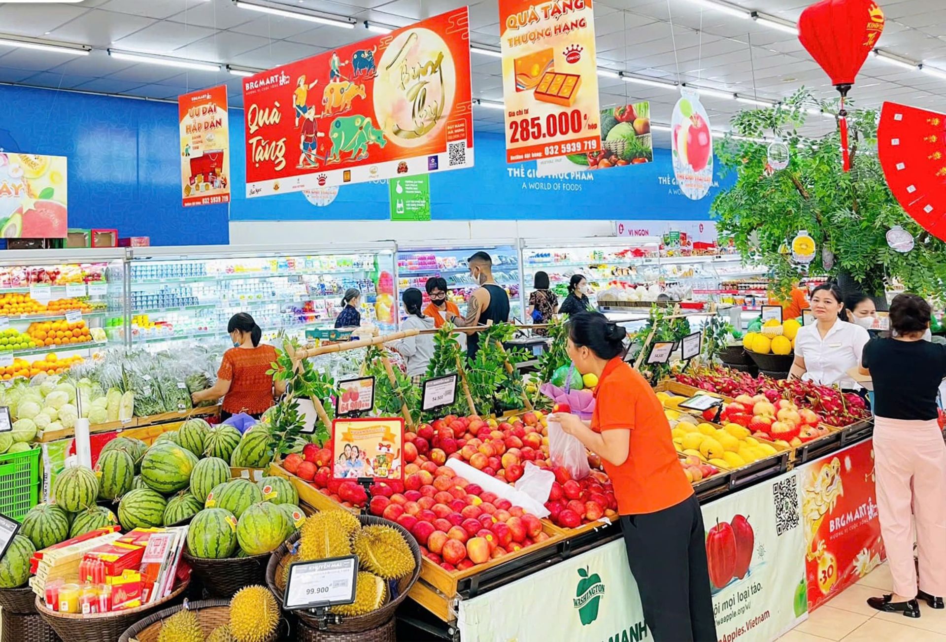 Hà Nội: Các siêu thị sẵn sàng nguồn cung, phục vụ nhu cầu mua sắm dịp Tết