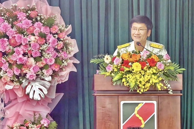 &Ocirc;ng L&ecirc; Minh Nhựt ph&aacute;t biểu tại Lễ k&yacute; kết. Ảnh: M-T