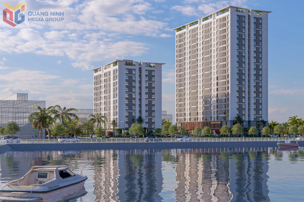 Phối cảnh Nh&agrave; ở x&atilde; hội phường Cao Xanh.