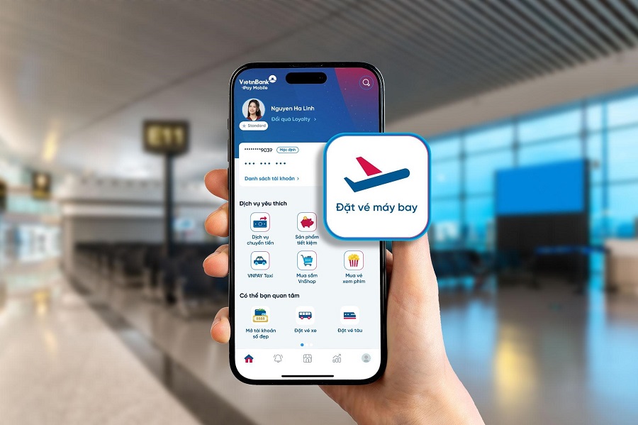 Cơ hội trúng vé máy bay khứ hồi Vietnam Airlines khi đặt vé trên VietinBank iPay Mobile