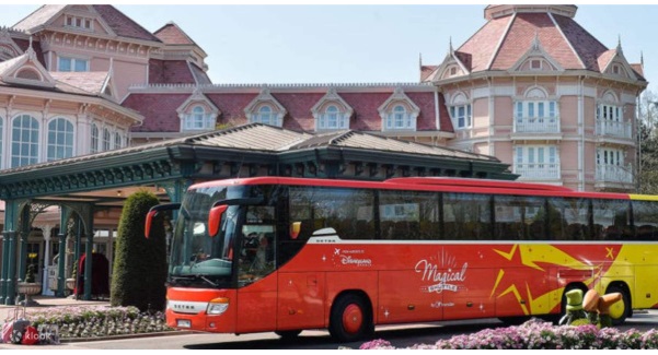 Di chuyển đến Disneyland Paris bằng xe bus
