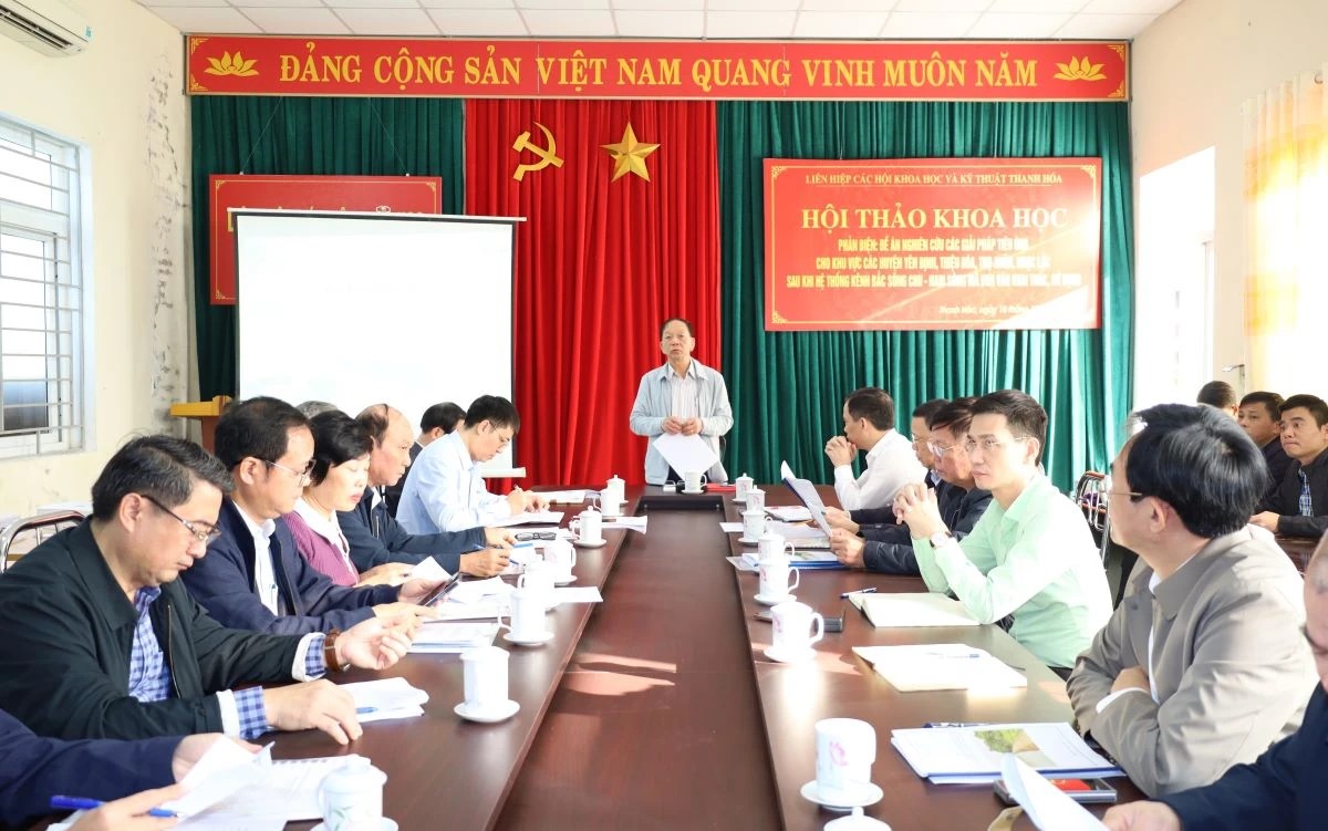 Thanh Hóa: Hội thảo khoa học phản biện Đề án nghiên cứu các giải pháp tiêu úng cho các địa phương