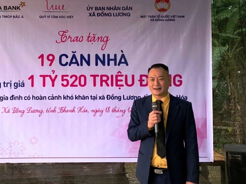 Ông Trịnh Văn Cường, Giám đốc Ngân hàng TMCP Bắc Á - Chi nhánh Thanh Hóa phát biểu tại buổi trao tặng. Ông Trịnh Văn Cường, Giám đốc Ngân hàng TMCP Bắc Á - Chi nhánh Thanh Hóa phát biểu tại buổi trao tặng.