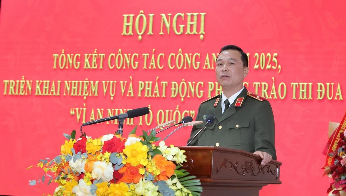 Công an tỉnh Thanh Hóa tổ chức hội nghị tổng kết công tác Công an năm 2025