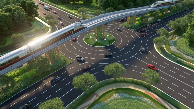 Bộ trưởng Bộ Tài chính Nguyễn Văn Thắng dự khởi công Dự án tuyến tàu điện đô thị Phú Quốc