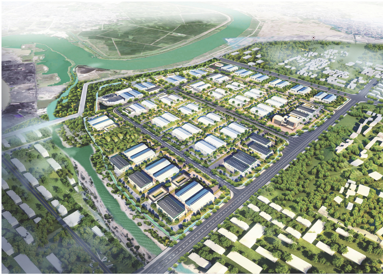 Phối cảnh Dự &aacute;n ĐTXD v&agrave; KDHT Cụm CN An Phụ