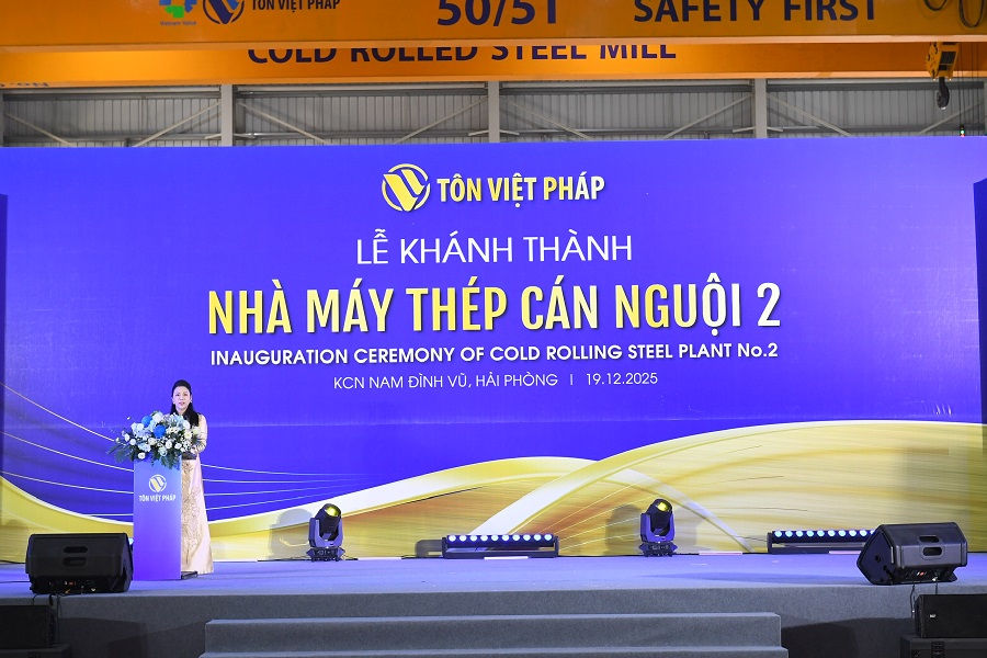 B&agrave; Mai Minh Nguyệt - Chủ tịch HĐQT C&ocirc;ng ty Cổ phần T&ocirc;n Th&eacute;p Việt Ph&aacute;p