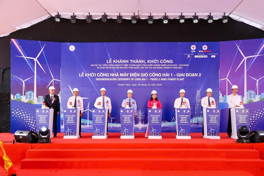 EVN đồng loạt khởi công, khánh thành nhiều dự án chào mừng Đại hội XIV của Đảng