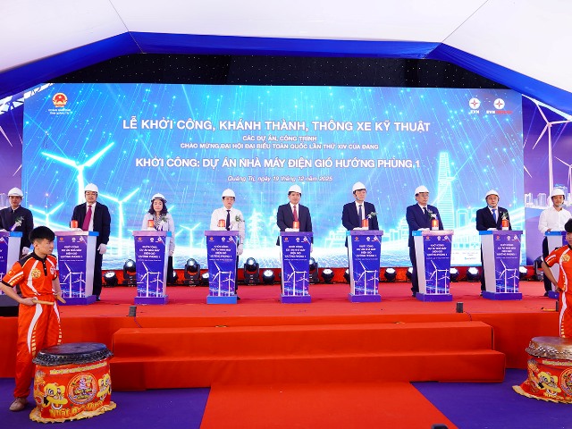 Quảng Trị khởi công Nhà máy Điện gió Hướng Phùng 1, hướng tới phát triển năng lượng bền vững