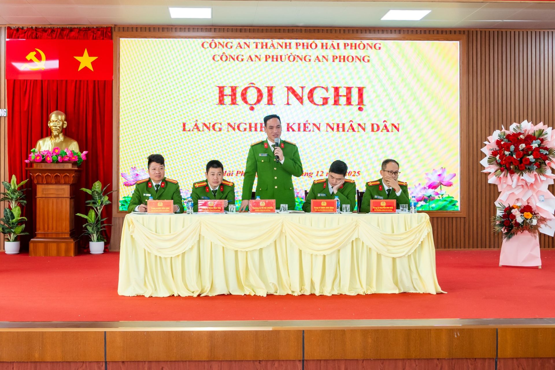 Công an phường An Phong "Lắng nghe ý kiến nhân dân"