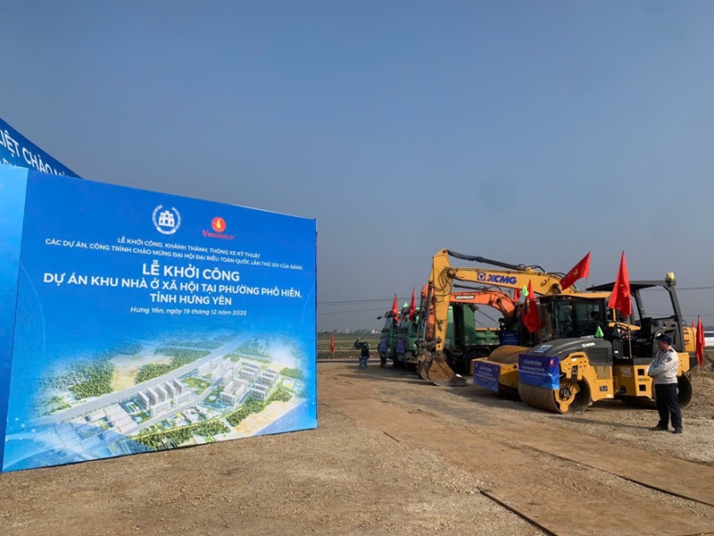 Hưng Yên đồng loạt khởi công các dự án nhà ở xã hội