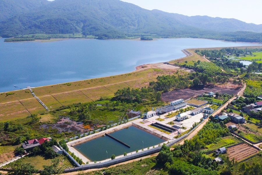 To&agrave;n cảnh nh&agrave; m&aacute;y nước đ&atilde; ho&agrave;n th&agrave;nh v&agrave; đi v&agrave;o vận h&agrave;nh.