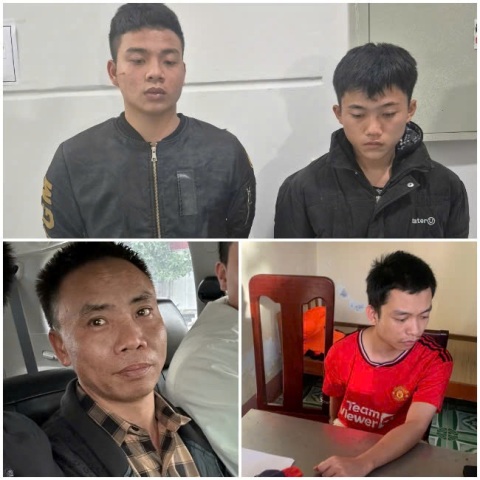 Nhóm các đối tượng trốn truy nã bị Phòng Cảnh sát hình sự bắt giữ. Nhóm các đối tượng trốn truy nã bị Phòng Cảnh sát hình sự bắt giữ.