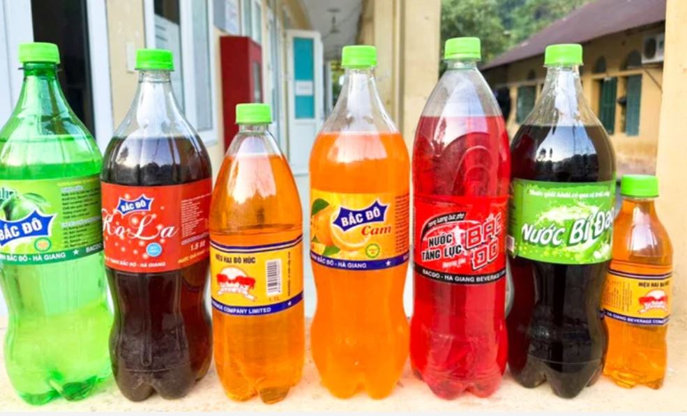 Sản phẩm nước giải khát mang nhãn hiệu 