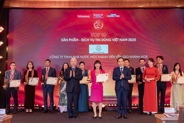 Yến sào Đảo thiên nhiên Khánh Hòa Top 10 Thương hiệu Sản phẩm - Dịch vụ tin dùng Việt Nam 2025