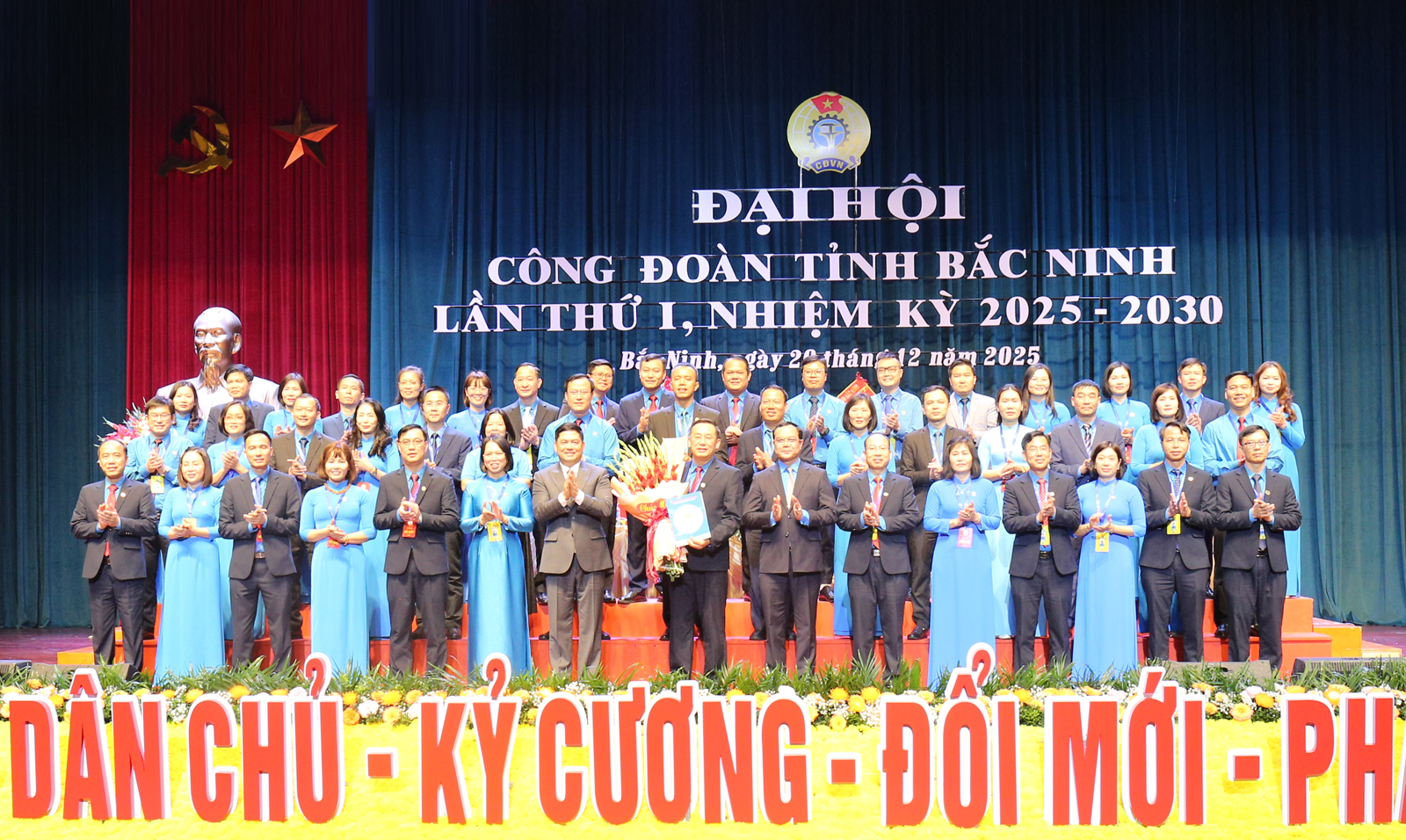 Đại hội Công đoàn tỉnh Bắc Ninh lần thứ I, nhiệm kỳ 2025 - 2030 thành công tốt đẹp