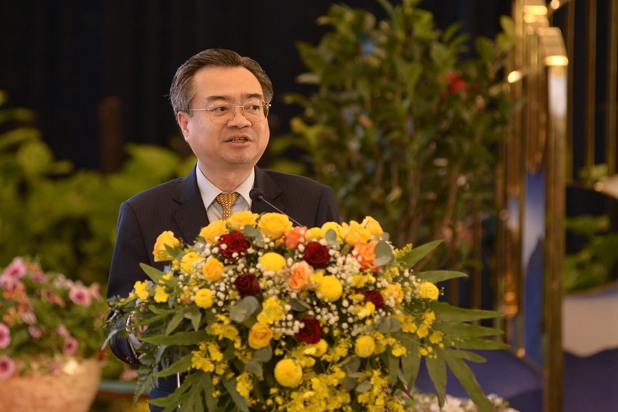 &Ocirc;ng Nguyễn Thanh Nghị, Trưởng Ban Ch&iacute;nh s&aacute;ch, chiến lược trung ương, ph&aacute;t biểu tại hội thảo