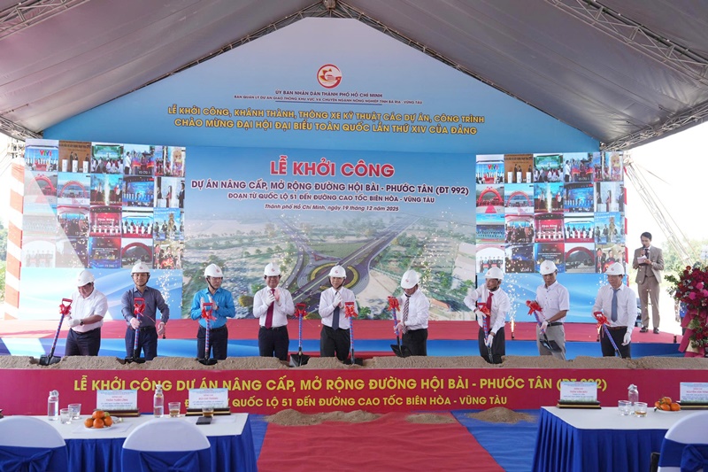 TP. HCM khởi công mở rộng đường Hội Bài - Phước Tân gần 3.700 tỷ đồng