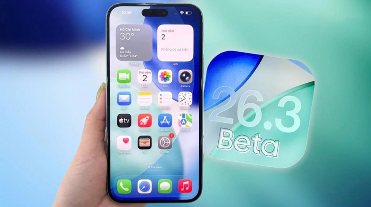 Apple ra mắt phiên bản iOS 26.3 beta 1
