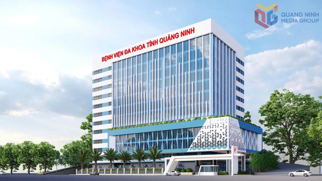 Phối cảnh t&ograve;a nh&agrave; kh&aacute;m bệnh thuộc Bệnh viện Đa khoa tỉnh Quảng Ninh vừa được khởi c&ocirc;ng đầu tư x&acirc;y dựng từ nguồn vốn đầu tư c&ocirc;ng.