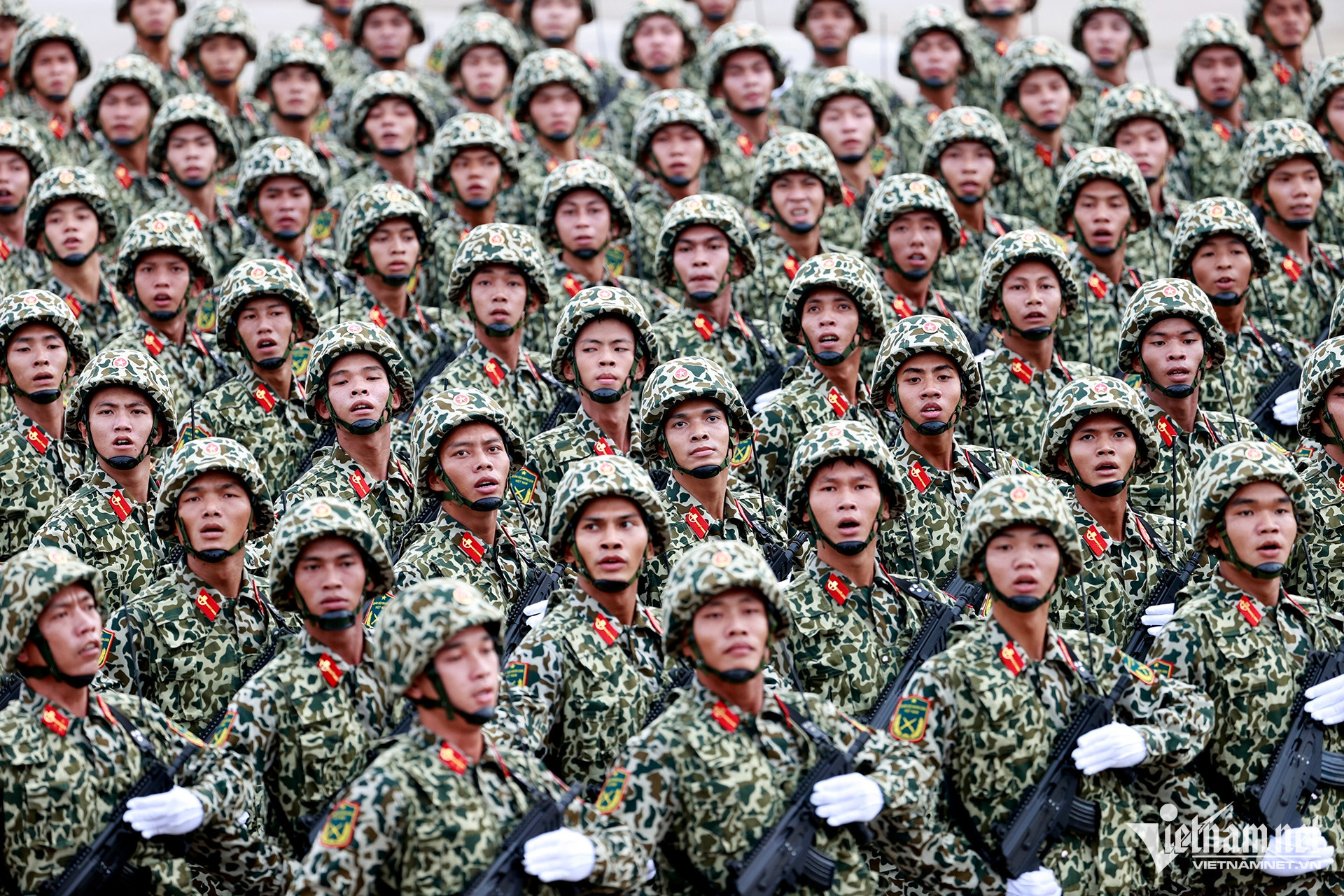 Khối bộ đội Đặc c&ocirc;ng - lực lượng tinh nhuệ, đặc biệt của Qu&acirc;n đội nh&acirc;n d&acirc;n Việt Nam. Ảnh: Phạm Hải