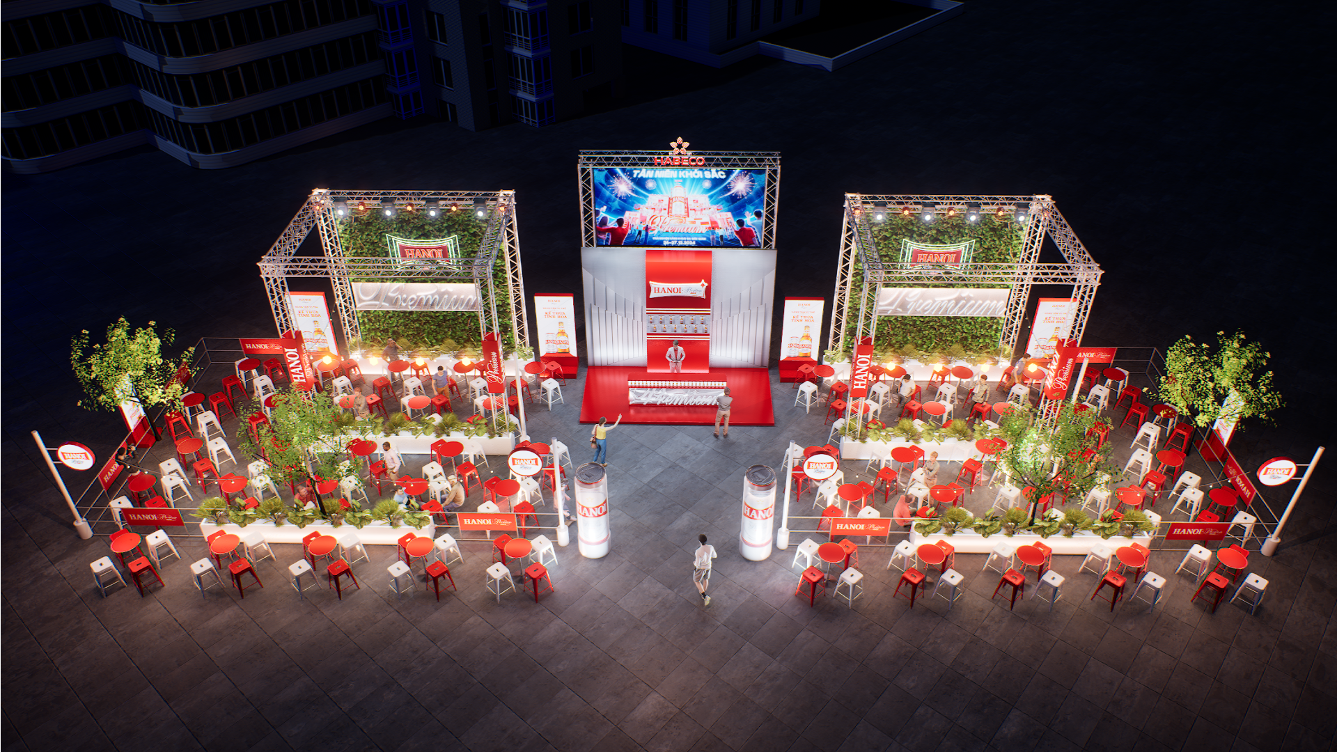 (Khu vực trải nghiệm kh&ocirc;ng gian bar ngo&agrave;i trời độc đ&aacute;o)