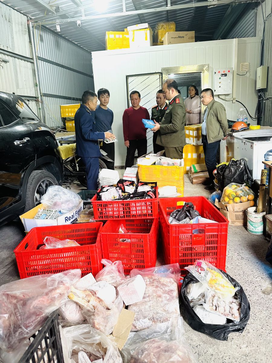 Ninh Bình: Phát hiện, tiêu hủy gần 1,26 tấn thực phẩm đông lạnh không rõ nguồn gốc