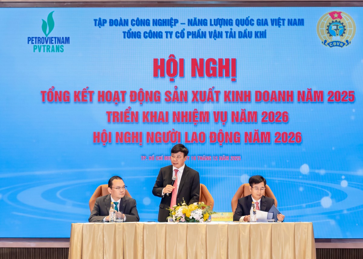 PVTrans: Tổng kết hoạt động sản xuất, kinh doanh năm 2025, triển khai nhiệm vụ 2026