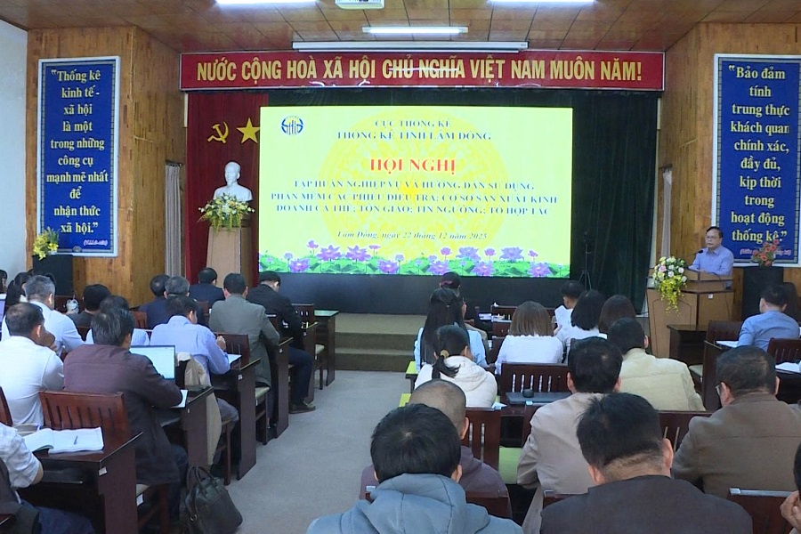 Lâm Đồng: Hội nghị tập huấn nghiệp vụ Tổng điều tra kinh tế năm 2026