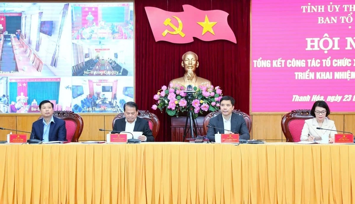 Thanh Hóa: Tổng kết công tác tổ chức xây dựng Đảng năm 2025, triển khai nhiệm vụ năm 2026