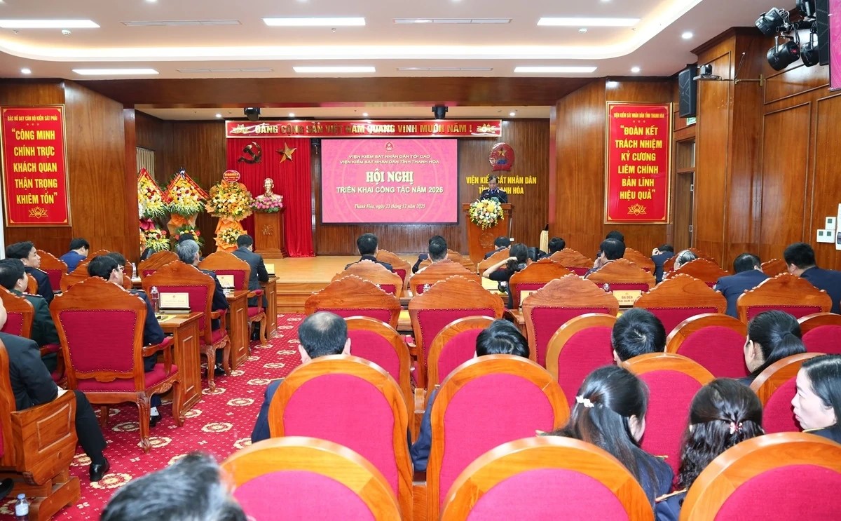 Viện Kiểm sát Nhân dân tỉnh Thanh Hóa tổ chức hội nghị tổng kết công tác năm 2025