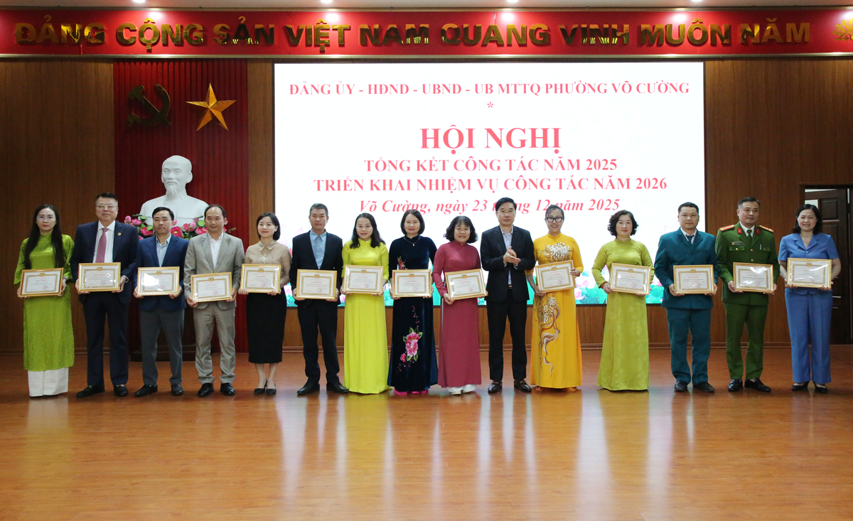 Bắc Ninh: Phường Võ Cường triển khai nhiệm vụ công tác năm 2026