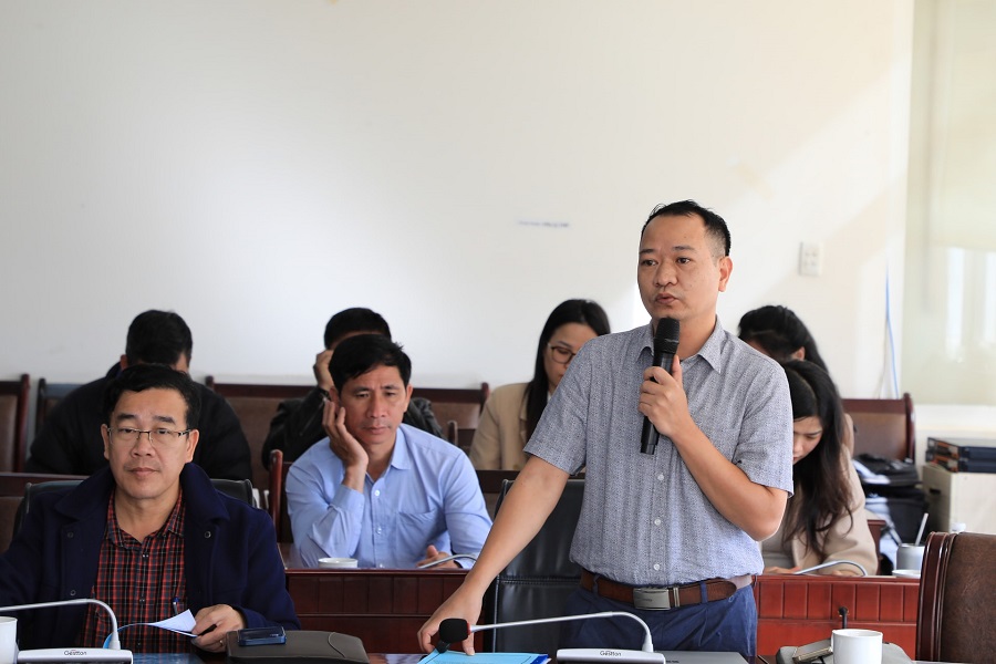 Đại diện C&ocirc;ng ty Cổ phần chứng nhận v&agrave; gi&aacute;m định quốc tế ISOCERT trao đổi về giải ph&aacute;p n&acirc;ng cao chất lượng chương tr&igrave;nh hỗ trợ doanh nghiệp