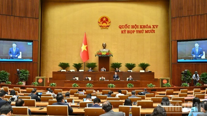 Phi&ecirc;n họp tại Kỳ họp thứ 10, Quốc hội kh&oacute;a XV. (Ảnh: DUY LINH)