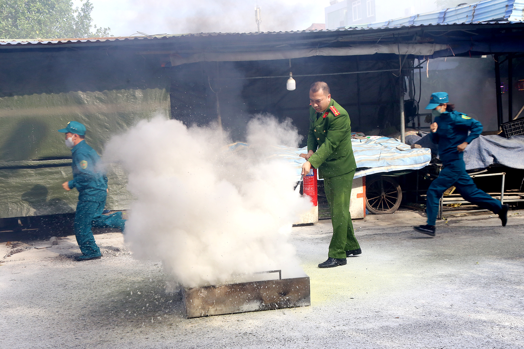 Một số h&igrave;nh ảnh tại cuộc Diễn tập.