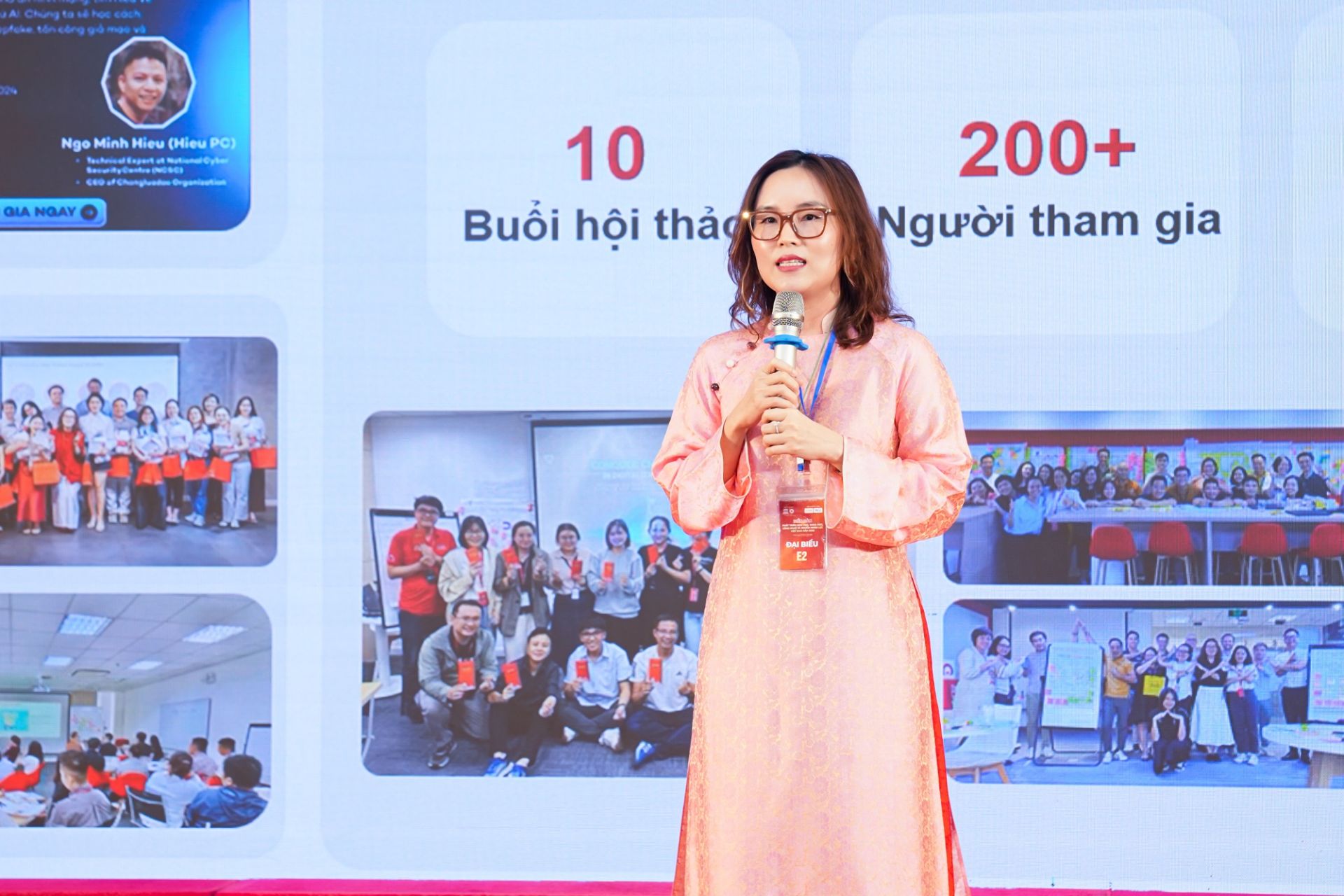 Ảnh: B&agrave; Văn Thị Hồng Hạnh, Gi&aacute;m đốc Nh&acirc;n sự&nbsp; Home Credit chia sẻ tại diễn đ&agrave;n.