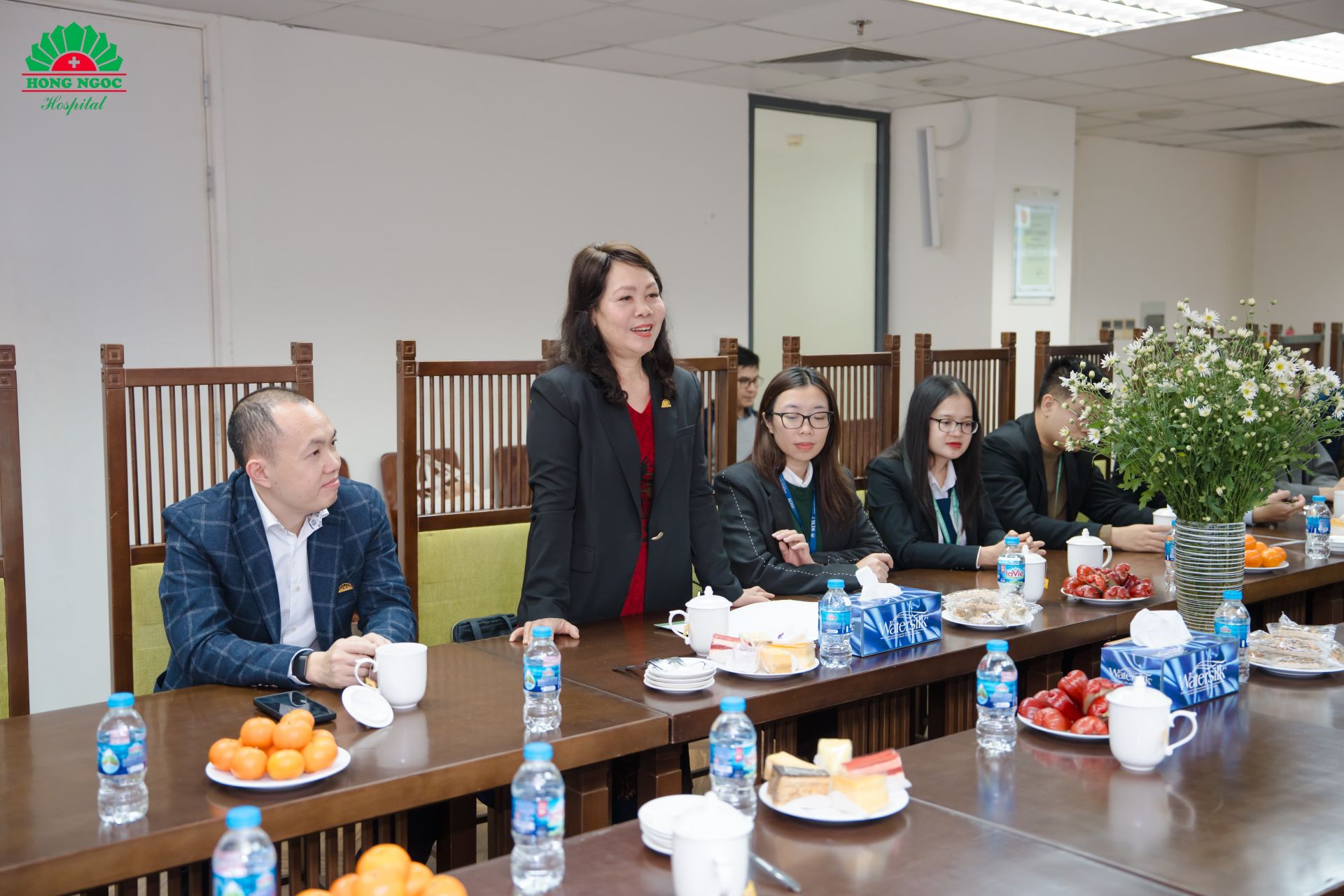 BSCKI. Ho&agrave;ng T&acirc;n Cương &ndash; Ph&oacute; Gi&aacute;m đốc Bệnh viện Đa khoa Hồng Ngọc &ndash; Ph&uacute;c Trường Minh chia sẻ tại buổi lễ