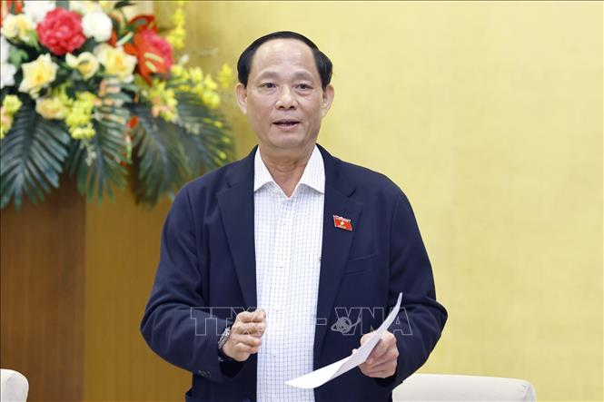 Ph&oacute; Chủ tịch Quốc hội Trần Quang Phương ph&aacute;t biểu.