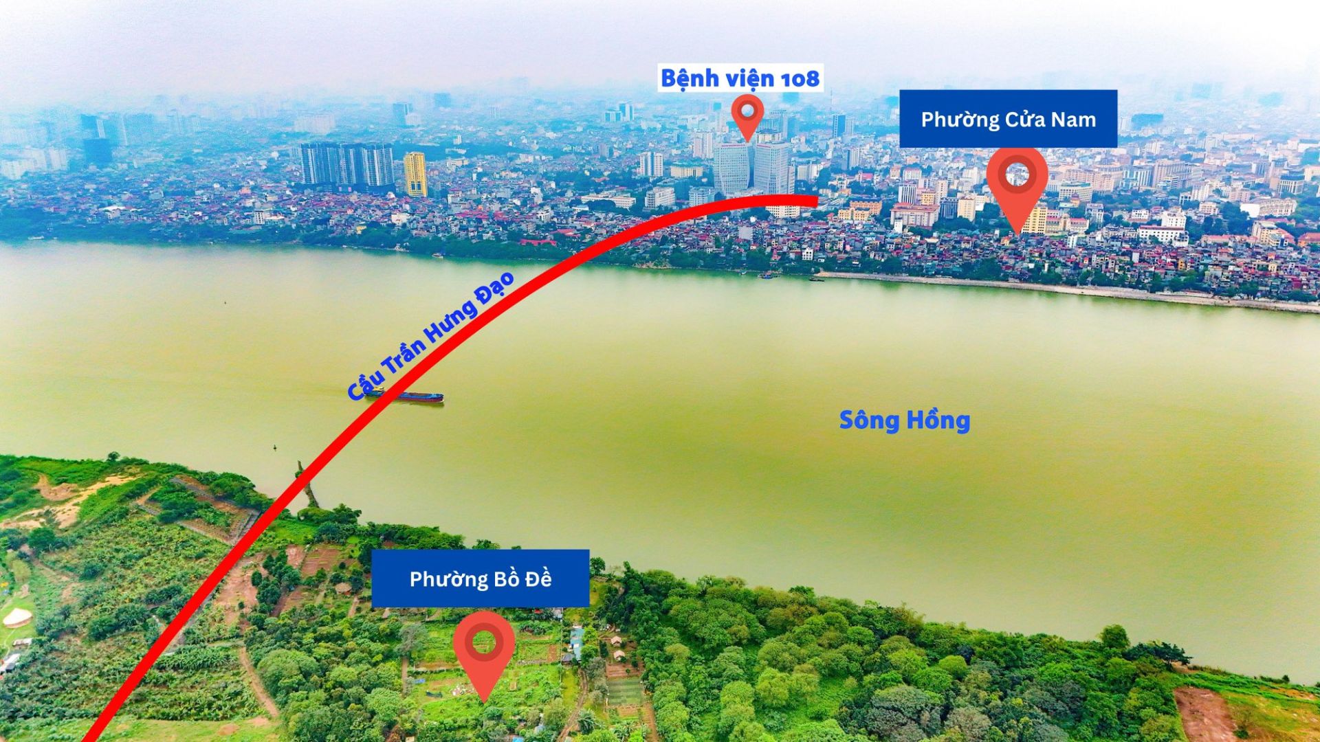 Cầu Trần Hưng Đạo &ndash; một trong những dự &aacute;n cầu vượt s&ocirc;ng Hồng được H&agrave; Nội khởi c&ocirc;ng trong năm 2025.