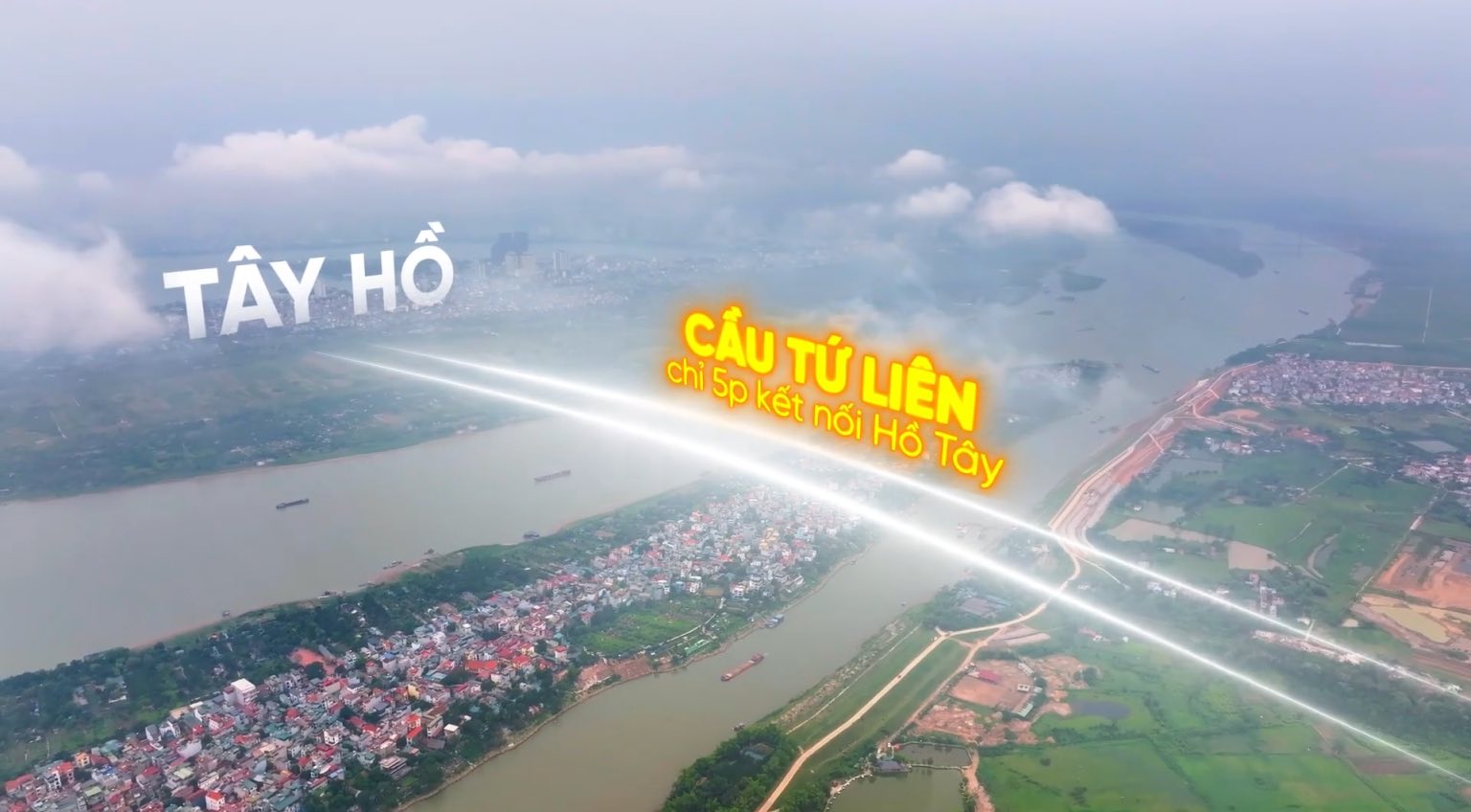 Cầu Tứ Li&ecirc;n &ndash; một trong những dự &aacute;n cầu vượt s&ocirc;ng Hồng quy m&ocirc; lớn được H&agrave; Nội khởi c&ocirc;ng trong năm 2025.