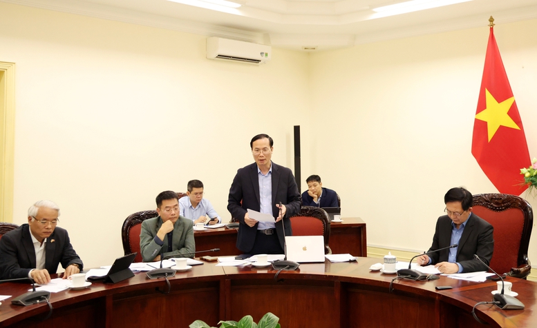 Phó Chủ nhiệm Văn phòng Chính phủ Đỗ Ngọc Huỳnh phát biểu tại cuộc làm việc - Ảnh: VGP/Gia Huy Phó Chủ nhiệm Văn phòng Chính phủ Đỗ Ngọc Huỳnh phát biểu tại cuộc làm việc - Ảnh: VGP/Gia Huy