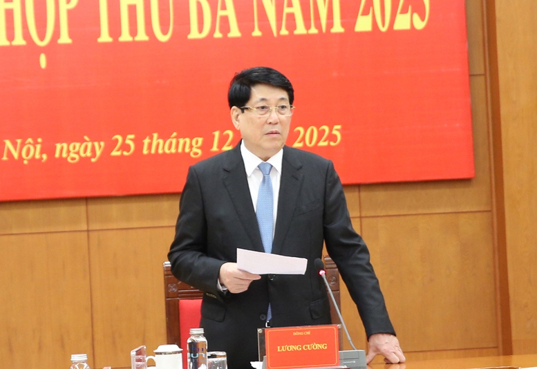 Chủ tịch nước Lương Cường chủ trì Phiên họp thứ ba, Ban Chỉ đạo Cải cách tư pháp Trung ương