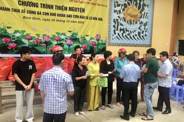 Gia Lai: Thêm 200 suất quà hỗ trợ đồng bào vùng bão lũ