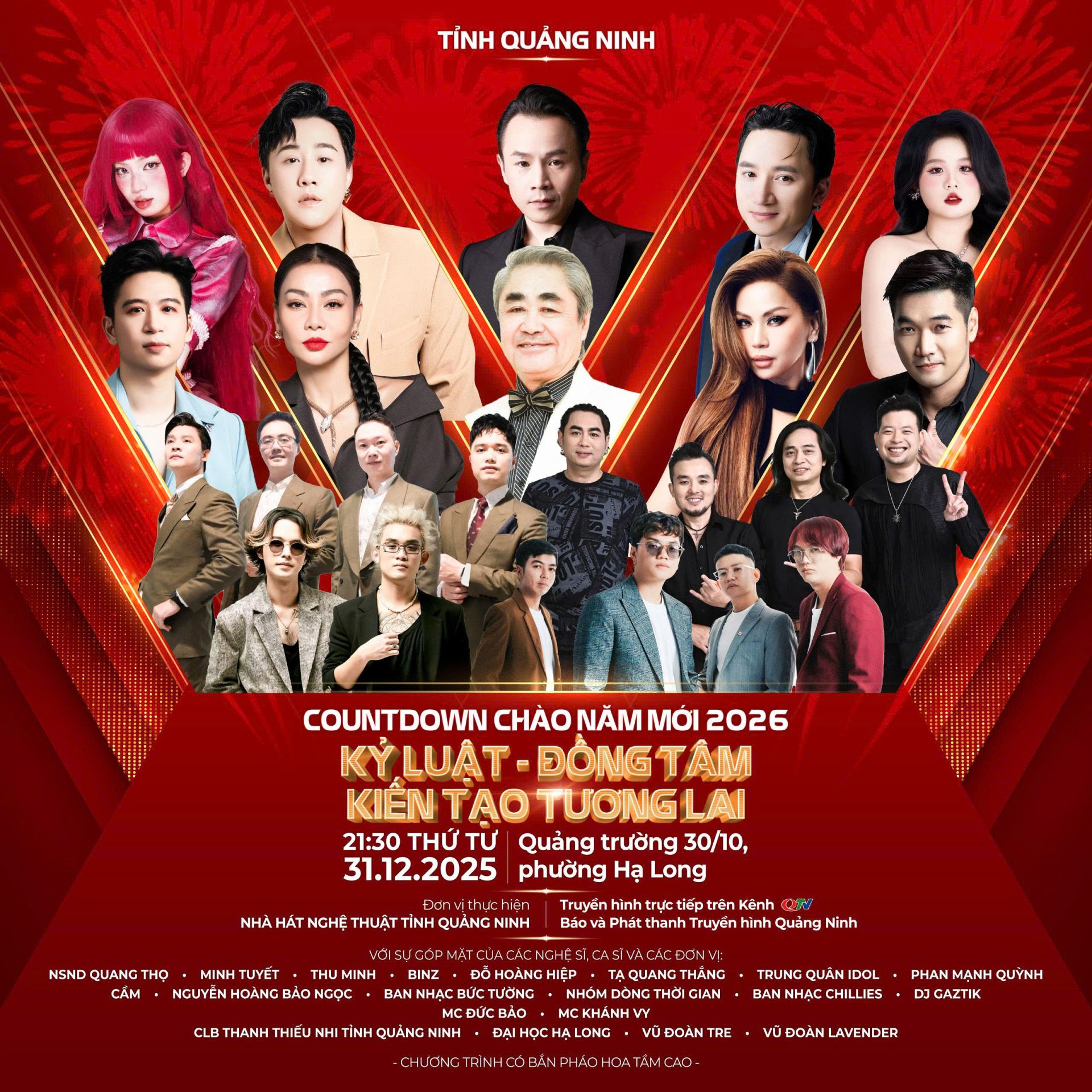 Chương tr&igrave;nh quy tụ nhiều ca sỹ, nghệ sỹ nổi tiếng