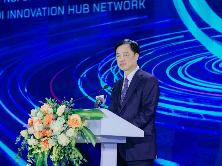 B&iacute; thư Th&agrave;nh ủy H&agrave; Nội Nguyễn Duy Ngọc ph&aacute;t biểu tại sự kiện